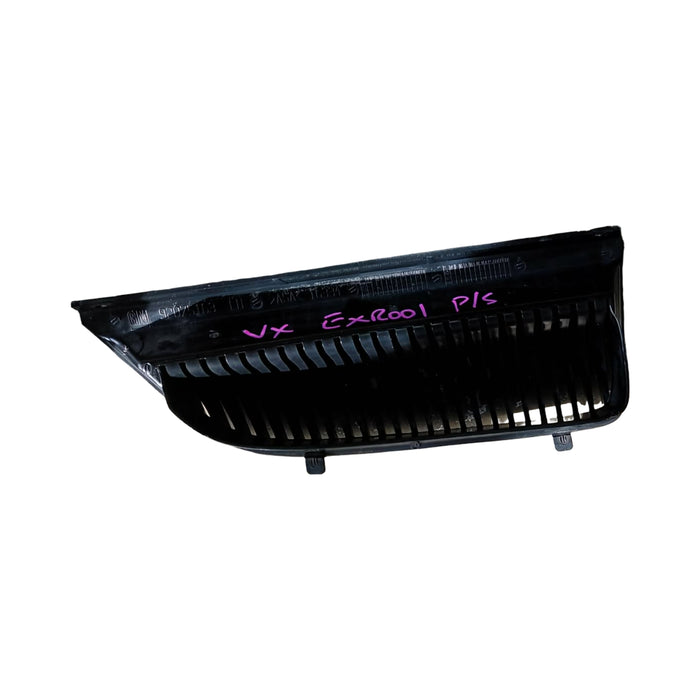 EXR001 - VX Holden Commodore Sedan - Upper Front Grille Passenger's Side - BLACK