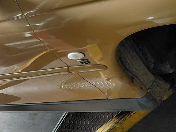EX004 - VX Holden Commodore Sedan SII - Front Guard Strip Driver's Side - HYPER YELLOW #D148