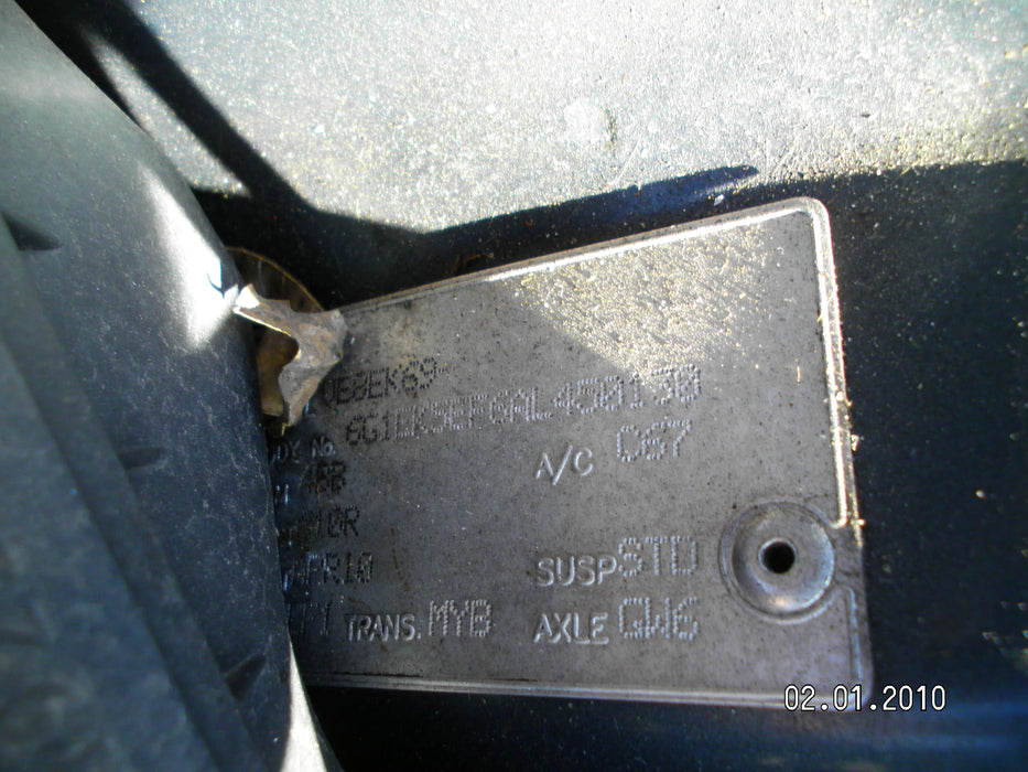 A005 - VE - MYB Auto 6 SPEED  Gearbox #0BRA