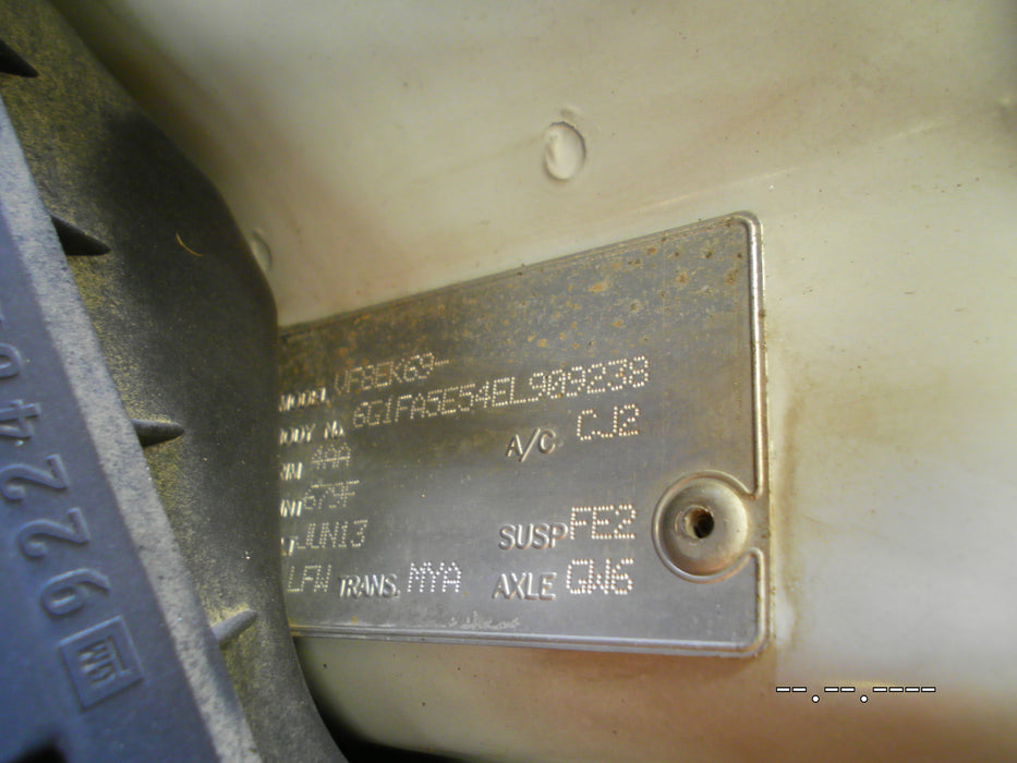 A046 - 2013 VF Holden Commodore V6 LFW, Auto MYA - ECU Service # 12653998