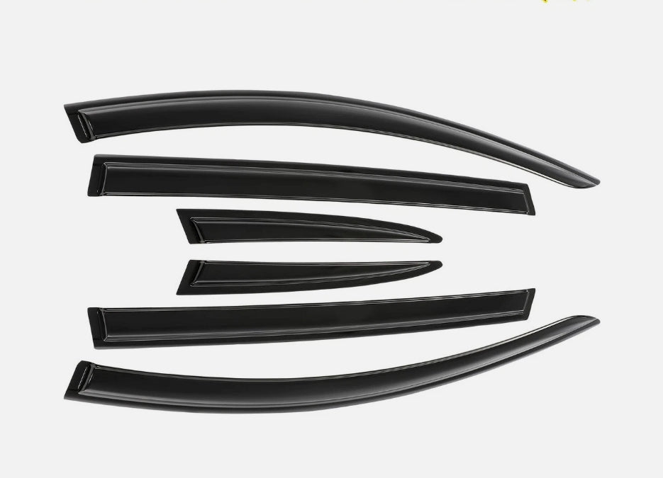 NEW - VE / VF Holden Commodore WAGON - Window Weather Shields (6 pc Set) Black