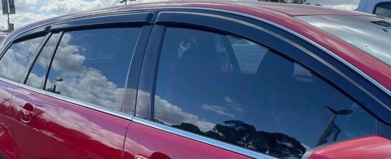 NEW - VE / VF Holden Commodore WAGON - Window Weather Shields (6 pc Set) Black