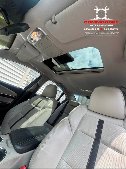 VF001 - VF Holden Calais -  IVORY Centre Console Assembly with Leather lid and buttons