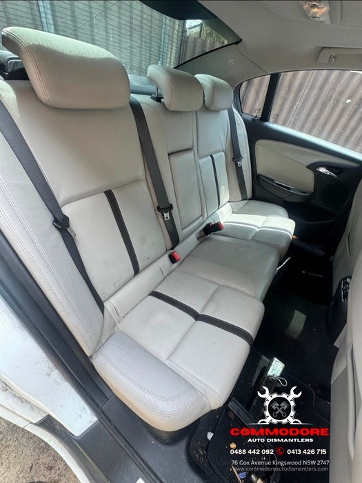 VF001 - VF Holden Calais V Sedan - IVORY Perforated Leather and Suede Doorcards with woodgrain feature  (set)