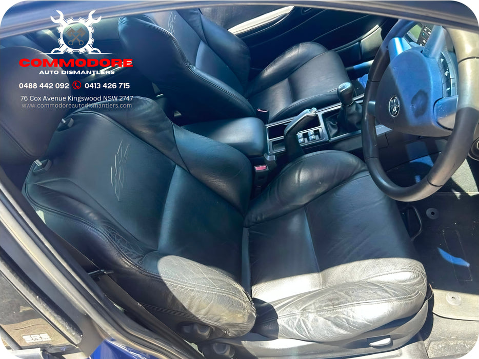 SSZ001 - VZ SS Holden Commodore Utility - SSZ Leather Front Seat (PAIR) - TRIM #81i