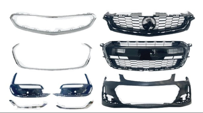 New OEM Quality - VF Holden Commodore SS / SSV / SV6 Series II - FRONT BAR KIT (Chrome Trim)