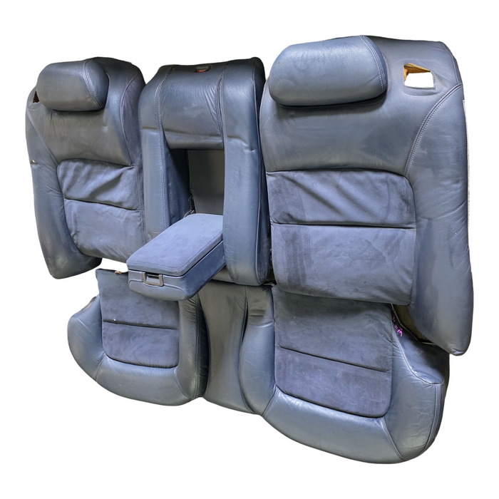 A078 - WH Holden Statesman - Rear Seat Leather / Velour Blue