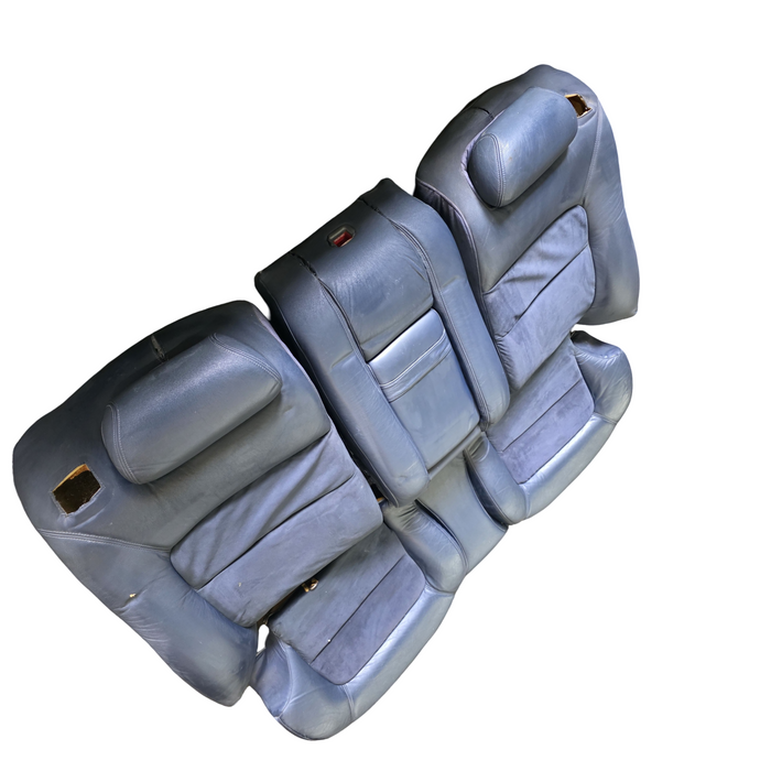 A078 - WH Holden Statesman - Rear Seat Leather / Velour Blue