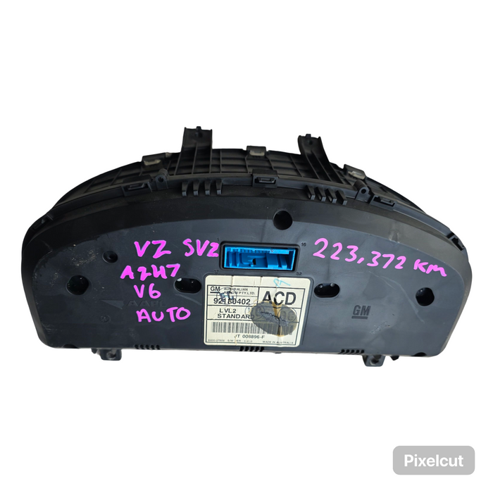 A247 - VZ SVZ SEDAN - Cluster AUTO V6