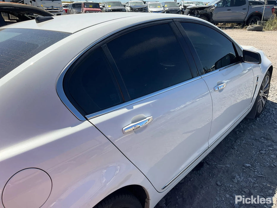 A296 - VF Holden Calais Sedan - Chrome Door Guter Molds / Drip Molds (pair)