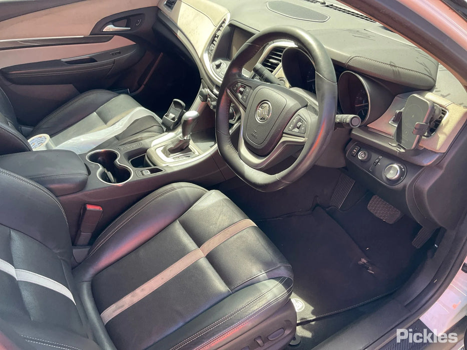 A296 - VF Holden Calais Sedan - Leather Flat Bottom Steering Wheel