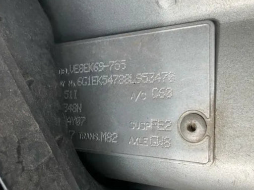 A243 - VE 2007 - HOLDEN COMMODORE - ECU LY7 - SERVICE #92193637