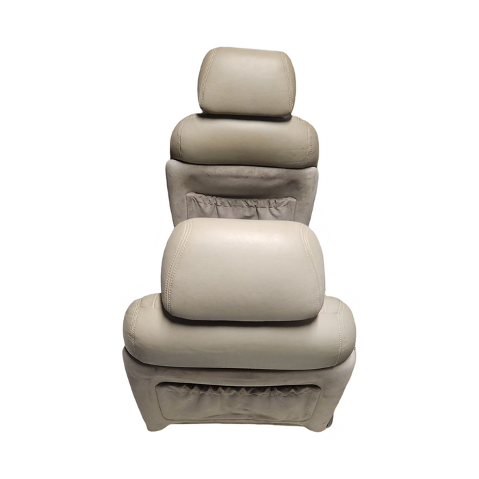 WH - STATESMAN - BEIGE LEATHER FRONT SEATS.