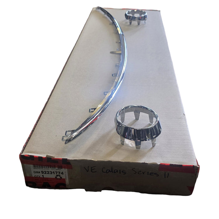 New Genuine - VE Holden Calais Series II - Chrome Lower Grille Trim 3pc Set