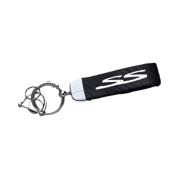 Holden SS - Chrome Keyring with Leather Tag