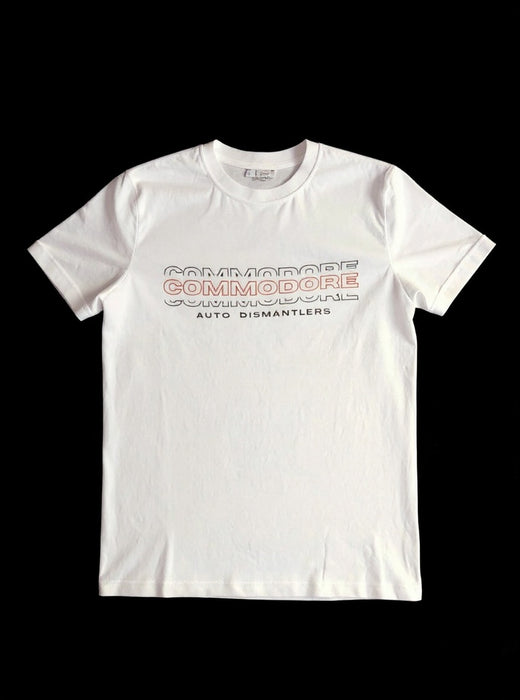 Tripple Logo On White Shirt