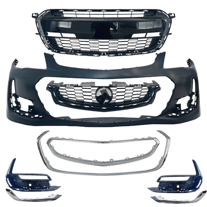 New OEM Quality - VF Holden Commodore SS / SSV / SV6 Series II - FRONT BAR KIT (Chrome Trim)