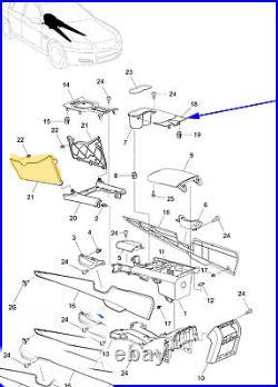 VE / WM Holden Commodore - DRIVERS SIDE - Centre Console Side Trim / Black