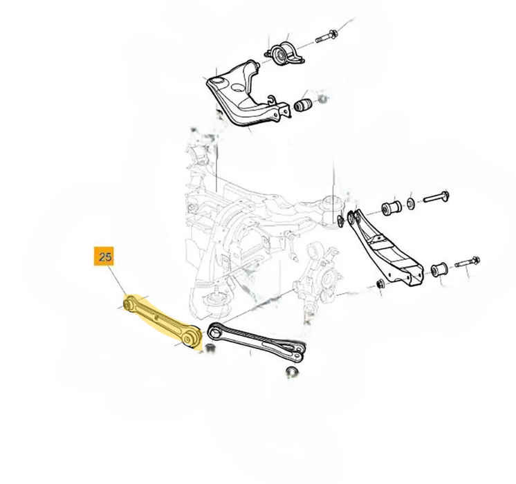 VE/VF- REAR UPPER TRAILING ARM  - Drivers Side