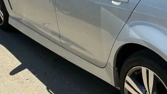 A298 - VF Holden Commodore Sedan - Sideskirt (PAIR) - NITRATE SILVER #636R